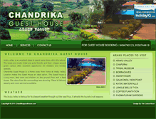 Tablet Screenshot of chandrikaguesthouse.com